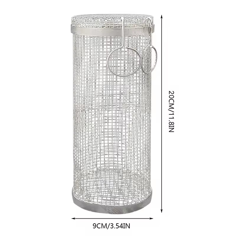 GrillRoller™ Stainless Steel Grill Basket