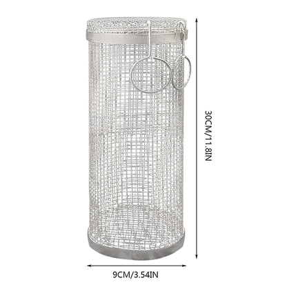 GrillRoller™ Stainless Steel Grill Basket