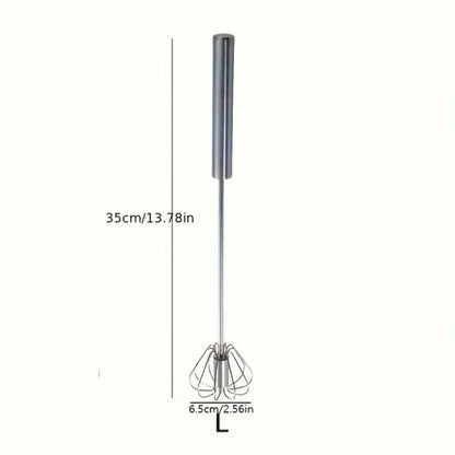 WhiskPro™ – Semi-Automatic Stainless Steel Egg Beater